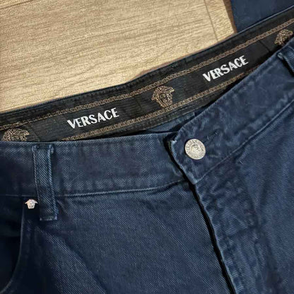sz 42 Versace dark denim couture jeans