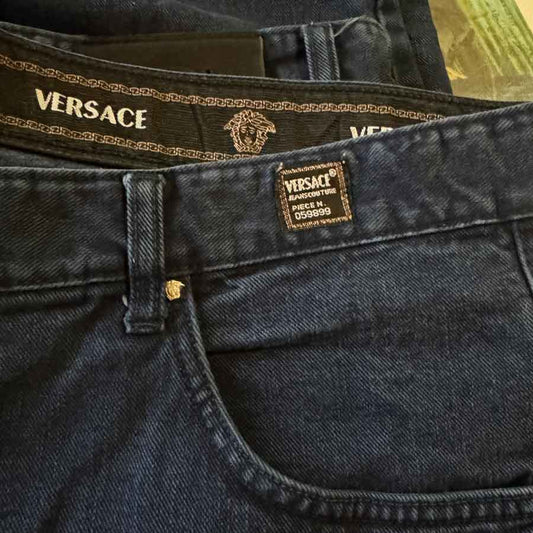 sz 42 Versace dark denim couture jeans