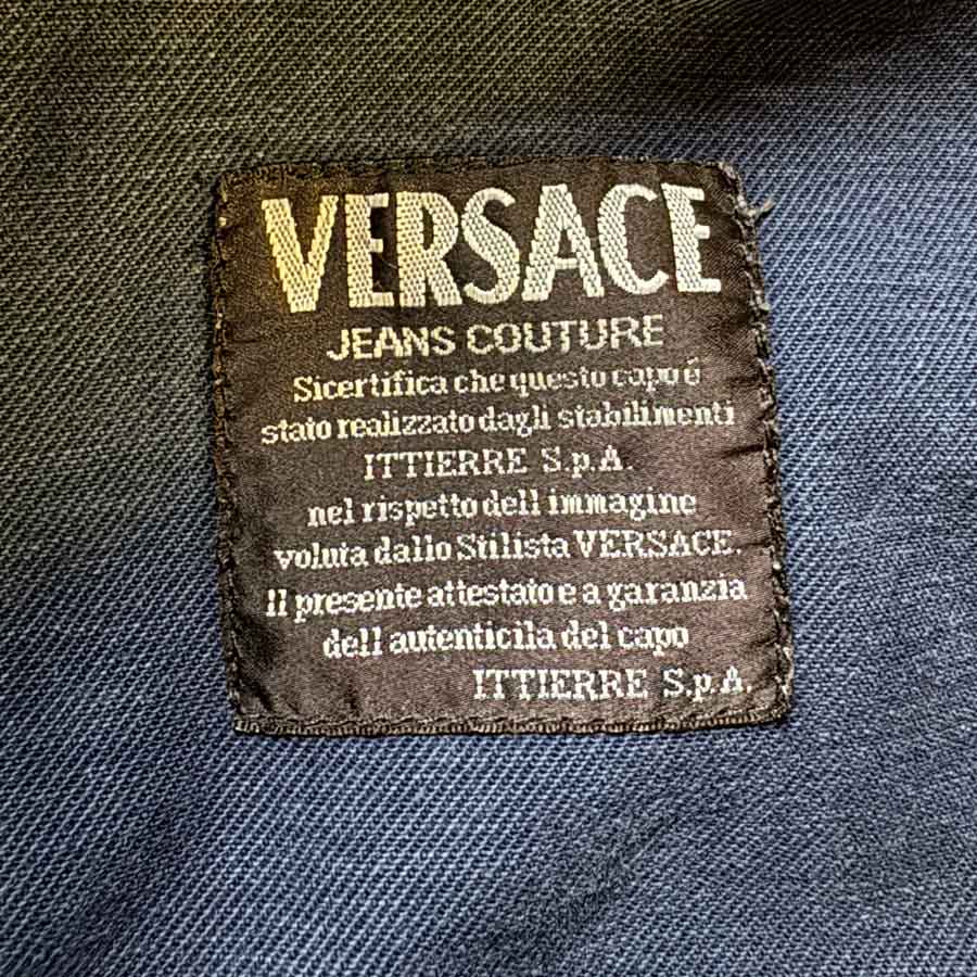 sz 42 Versace dark denim couture jeans