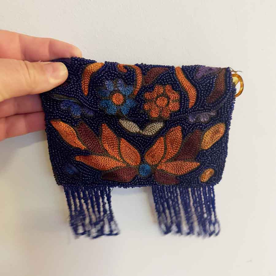 Antique beaded purse
