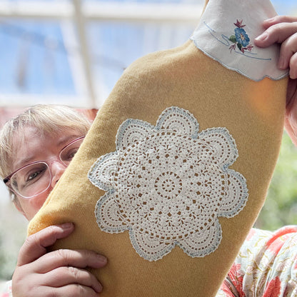 Hello Sunshine hot water bottle cover