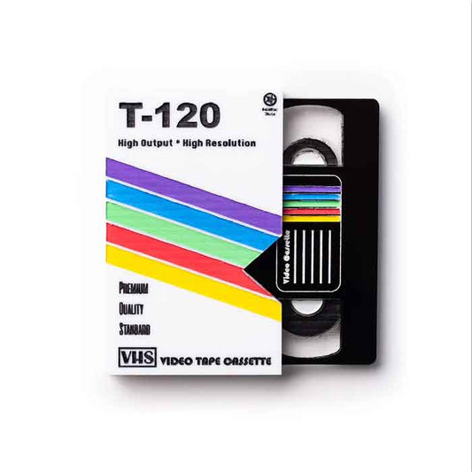 VHS cassette brooch