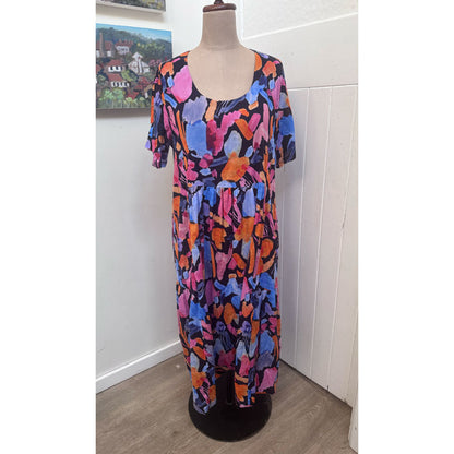 sz 16 multi coloured Virtuelle dress