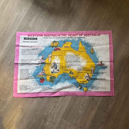Retro Western Australia funny tea towel