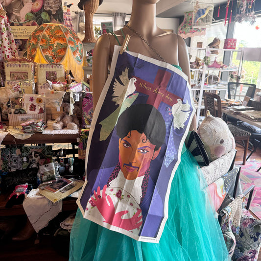 Prince When doves dry tea towel