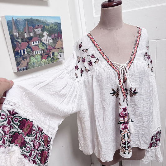 Freesize gypsy boho blouse