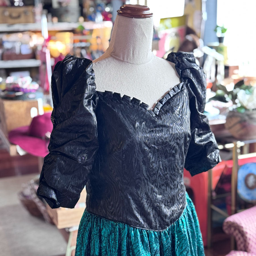 Wicked 1980s formal dress