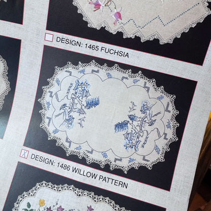 Willow pattern doilie kit