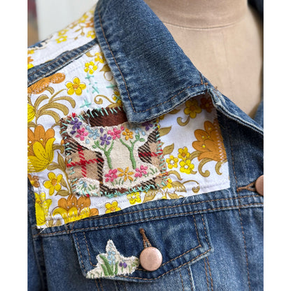 WOKE upcycled denim jacket