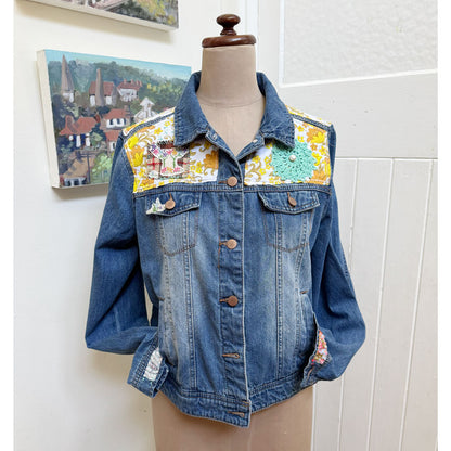 WOKE upcycled denim jacket