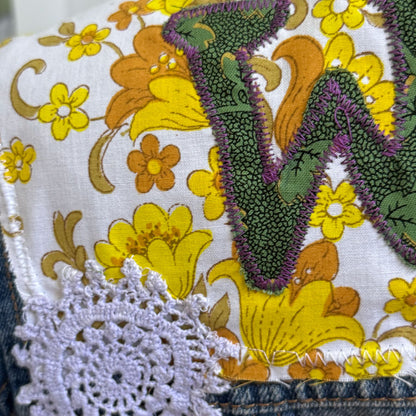 WOKE upcycled denim jacket