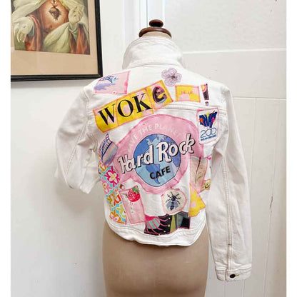sz 14 Woke Me Up retro denim jacket