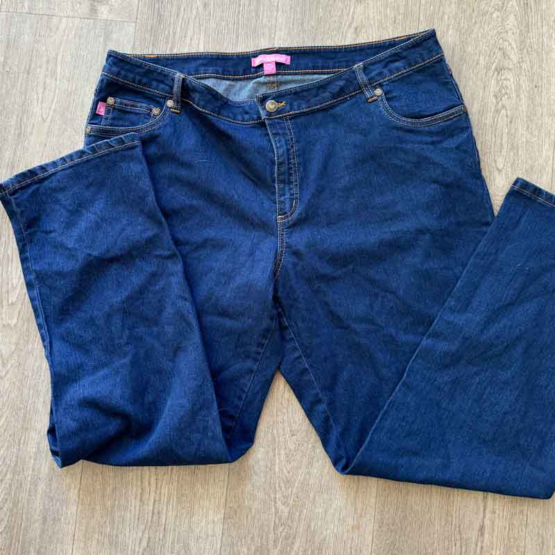 sz 18 Woman Within blue jeans