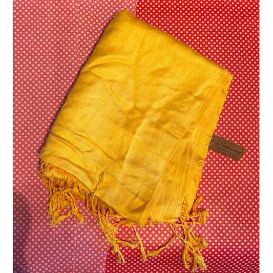 Bright yellow pashmina