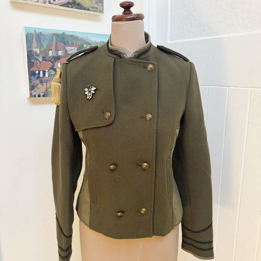 sz L Zara military bellboy jacket