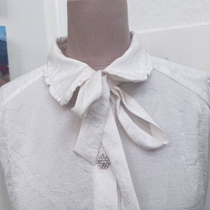 sz XL Zara pussy bow blouse
