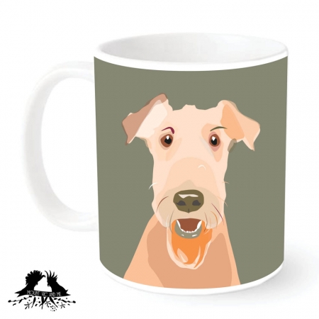 Airedale dog breed mug by Mount Vic and Me