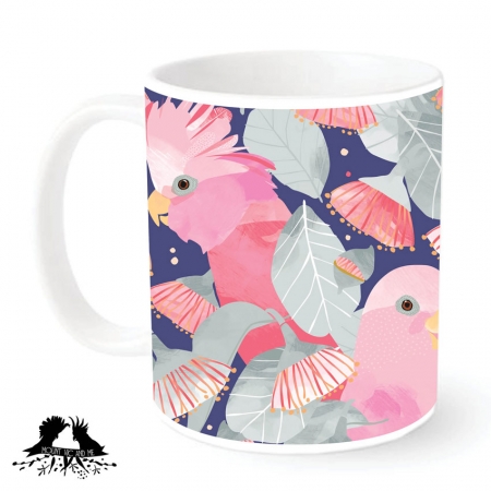 Rose Mallee and Galah mug by Mount Vic and Me