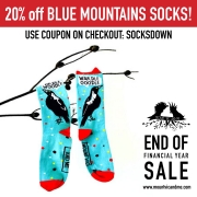 End of financial year sale Blue Mountains Socks